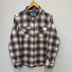 Dixxon The Army Suicidal Button Down Plaid Flannel Shirt Women’s Size Medium